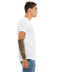 Bella + Canvas Unisex Poly-Cotton Short-Sleeve T-Shirt WHITE SLUB ModelSide