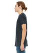 Bella + Canvas Unisex Poly-Cotton Short-Sleeve T-Shirt BLK MINERAL WASH ModelSide