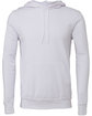 Bella + Canvas Unisex Sponge Fleece Pullover Hooded Sweatshirt WHITE FlatFront