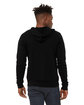 Bella + Canvas Unisex Sponge Fleece Full-Zip Hooded Sweatshirt DTG BLACK ModelBack