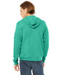 Bella + Canvas Unisex Sponge Fleece Full-Zip Hooded Sweatshirt TEAL ModelBack