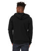 Bella + Canvas Unisex Sponge Fleece Full-Zip Hooded Sweatshirt BLACK HEATHER ModelBack