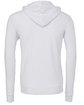Bella + Canvas Unisex Sponge Fleece Full-Zip Hooded Sweatshirt WHITE FlatBack