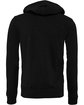 Bella + Canvas Unisex Sponge Fleece Full-Zip Hooded Sweatshirt BLACK HEATHER FlatBack