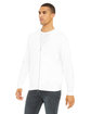 Bella + Canvas Unisex Sponge Fleece Full-Zip Hooded Sweatshirt WHITE ModelQrt