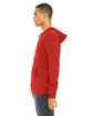 Bella + Canvas Unisex Sponge Fleece Full-Zip Hooded Sweatshirt RED ModelSide