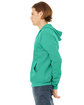 Bella + Canvas Unisex Sponge Fleece Full-Zip Hooded Sweatshirt TEAL ModelSide