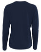 Next Level Apparel Ladies' Relaxed Long Sleeve T-Shirt MIDNIGHT NAVY OFBack