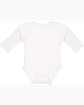 Rabbit Skins Infant Long-Sleeve Baby Rib Bodysuit WHITE ModelQrt