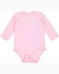 Rabbit Skins Infant Long-Sleeve Baby Rib Bodysuit PINK ModelQrt