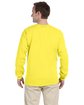 Fruit of the Loom Adult HD Cotton™ Long-Sleeve T-Shirt YELLOW ModelBack