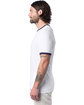 Alternative Unisex Keeper Ringer T-Shirt WHITE/ NAVY ModelSide
