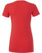 Bella + Canvas Ladies' The Favorite T-Shirt HEATHER RED FlatBack