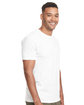 Next Level Unisex Triblend T-Shirt WHITE ModelSide
