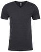Next Level Apparel Men's CVC V-Neck T-Shirt CHARCOAL FlatFront