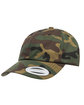 Yupoong Adult Low-Profile Cotton Twill Dad Cap GREEN CAMO OFFront