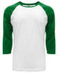 Next Level Apparel Unisex CVC Three-Quarter Sleeve Raglan Baseball T-Shirt  
