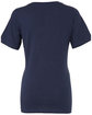 Bella + Canvas Ladies' Relaxed Jersey V-Neck T-Shirt NAVY FlatBack