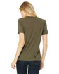 Bella + Canvas Ladies' Relaxed Triblend T-Shirt OLIVE TRIBLEND ModelBack