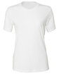 Bella + Canvas Ladies' Relaxed Triblend T-Shirt SOLID WHT TRBLND FlatFront