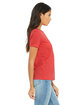 Bella + Canvas Ladies' Relaxed Triblend T-Shirt RED TRIBLEND ModelSide