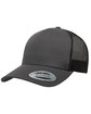 Yupoong Adult 5-Panel Retro Trucker Cap CHARCOAL OFFront