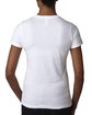 Next Level Ladies' CVC T-Shirt WHITE ModelBack