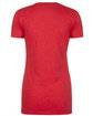 Next Level Ladies' CVC T-Shirt RED FlatBack