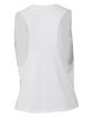 Bella + Canvas Ladies' Racerback Cropped Tank SOLID WHT BLEND OFBack