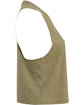 Bella + Canvas Ladies' Racerback Cropped Tank HEATHER OLIVE OFSide