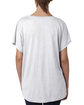 Next Level Apparel Ladies' Triblend Dolman T-Shirt HEATHER WHITE ModelBack