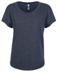 Next Level Apparel Ladies' Triblend Dolman T-Shirt VINTAGE NAVY OFFront