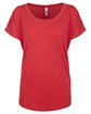 Next Level Apparel Ladies' Triblend Dolman T-Shirt VINTAGE RED OFFront