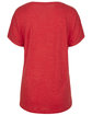 Next Level Apparel Ladies' Triblend Dolman T-Shirt VINTAGE RED OFBack