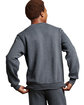 Russell Athletic Unisex Dri-Power Crewneck Sweatshirt BLACK HEATHER ModelBack