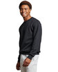 Russell Athletic Unisex Dri-Power Crewneck Sweatshirt BLACK ModelSide