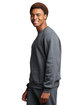 Russell Athletic Unisex Dri-Power Crewneck Sweatshirt BLACK HEATHER ModelSide