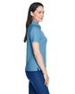 Extreme Ladies' Eperformance™ Ottoman Textured Polo RIVIERA BLUE ModelSide