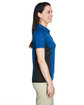 Extreme Ladies' Eperformance™ Fuse Snag Protection Plus Colorblock Polo TRUE ROYAL/ BLK ModelSide