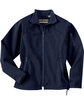 North End Ladies' Three-Layer Fleece Bonded Performance Soft Shell Jacket MIDNIGHT NAVY OFFront