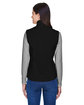 North End Ladies' Three-Layer Light Bonded Performance Soft Shell Vest BLACK ModelBack