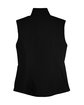 North End Ladies' Three-Layer Light Bonded Performance Soft Shell Vest BLACK FlatBack