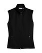 North End Ladies' Three-Layer Light Bonded Performance Soft Shell Vest BLACK FlatFront