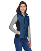 North End Ladies' Three-Layer Light Bonded Performance Soft Shell Vest REGATA BLUE ModelQrt