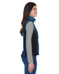 North End Ladies' Three-Layer Light Bonded Performance Soft Shell Vest REGATA BLUE ModelSide