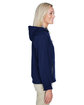 North End Ladies' Prospect Two-Layer Fleece Bonded Soft Shell Hooded Jacket CLASSIC NAVY ModelSide