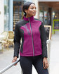 North End Ladies' Terrain Colorblock Soft Shell with Embossed Print  Lifestyle