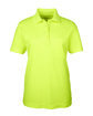 Core365 Ladies' Origin Performance Piqué Polo with Pocket SAFETY YELLOW OFFront