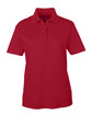 Core365 Ladies' Origin Performance Piqué Polo with Pocket CLASSIC RED OFFront