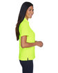 Core365 Ladies' Origin Performance Piqué Polo with Pocket SAFETY YELLOW ModelSide